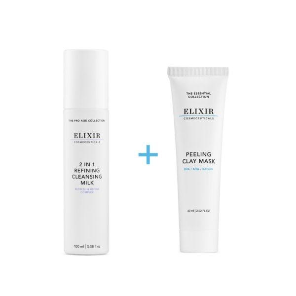 2 in 1 Refining Cleansing Milk + Peeling Clay Mask