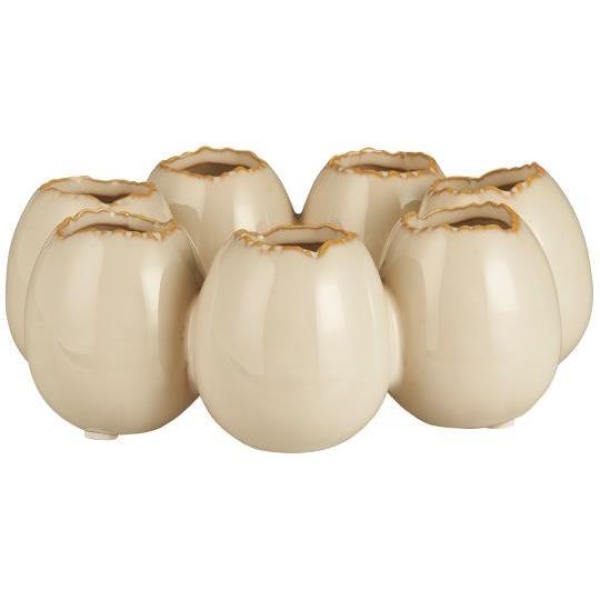 Vase, eggering