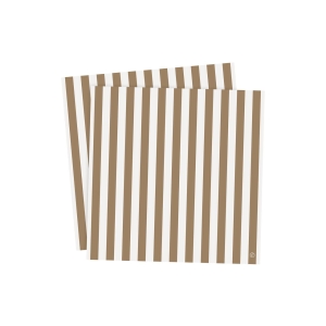 Serviett, Striper, Brun