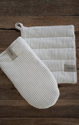 Gryteklut, Beige/Hvit, stripete - Bilde 2