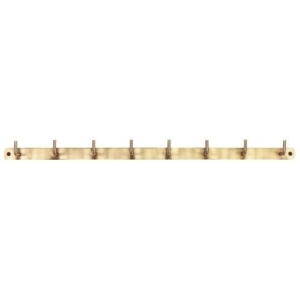 Knaggrekke m/8 knagger, antikk messing look