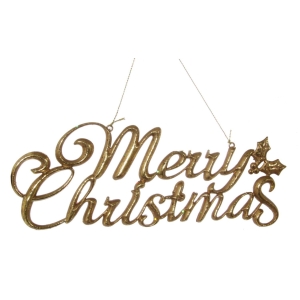Ornament, Merry Christmas, Gold