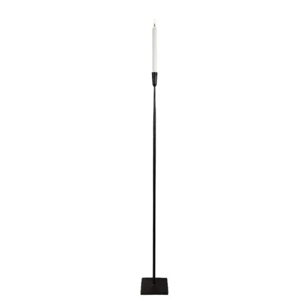 Ina floor candle holder, black