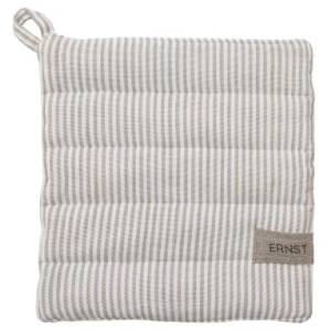 Gryteklut, Beige/Hvit, stripete