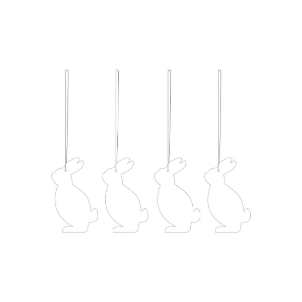 Easter Deco Hare, White