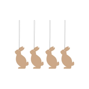 Easter Deco Hare, Cafe Au Lait