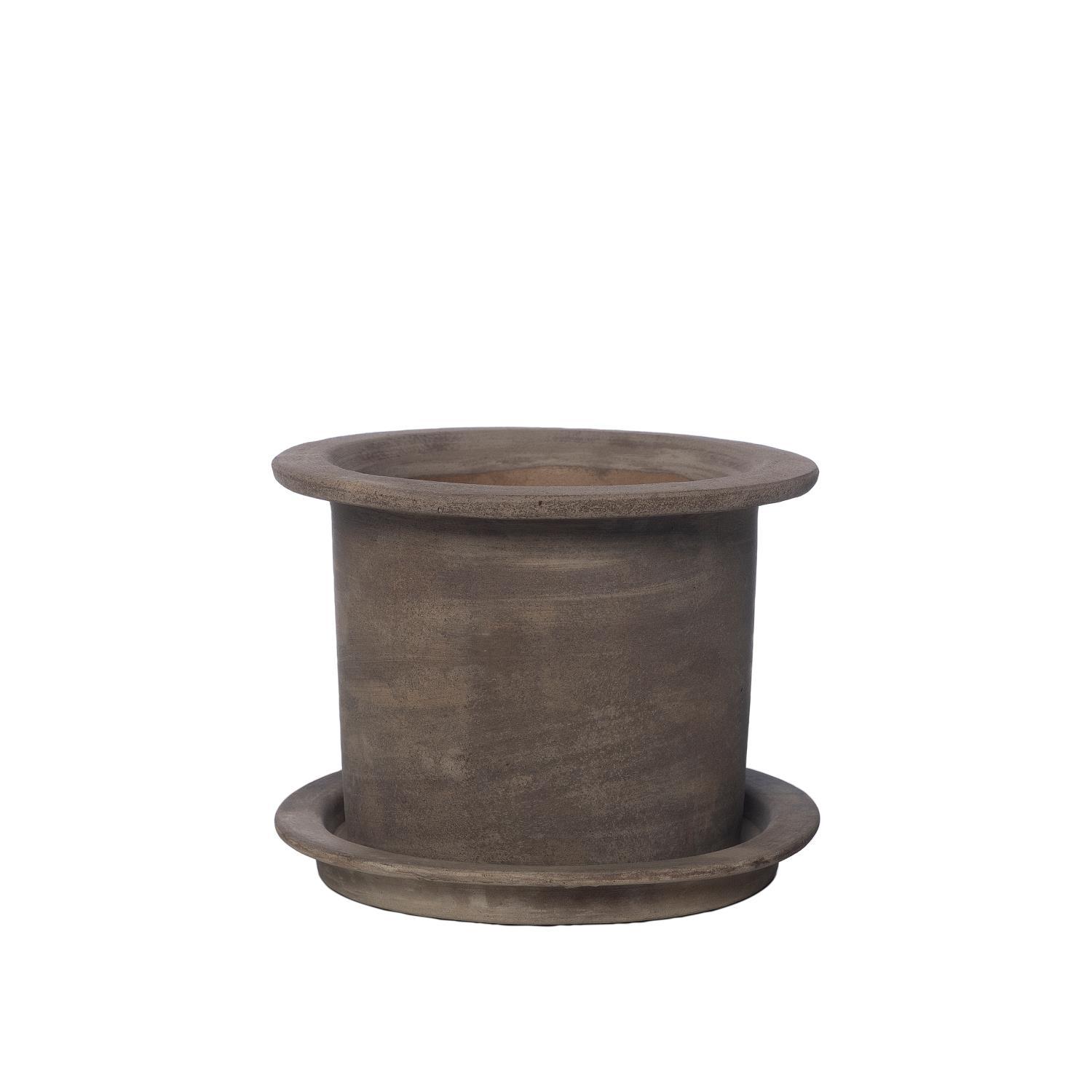 Krukke m/fat, Terracotta, S