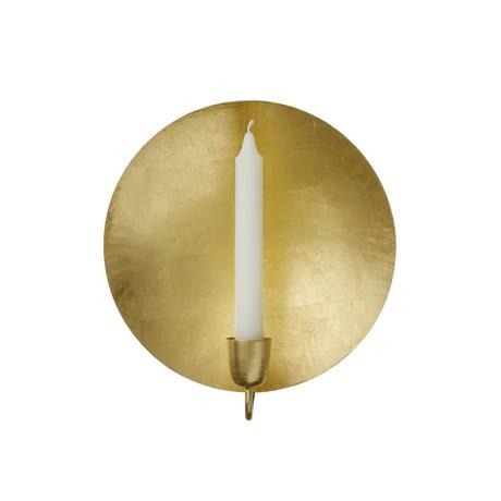 Wall Light, Round Golden