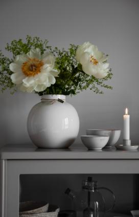 Rund vase, Hvit - Bilde 2