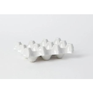 Eggform, 6 Hvit