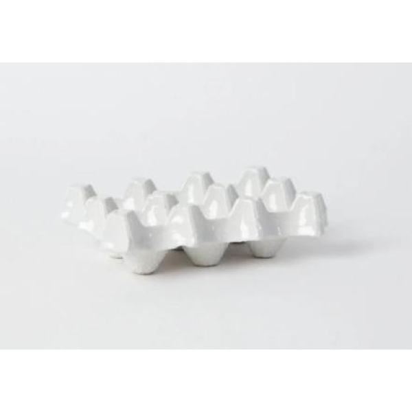 Eggform, 6 Hvit