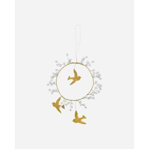 Ornament, Messing, Glassperler