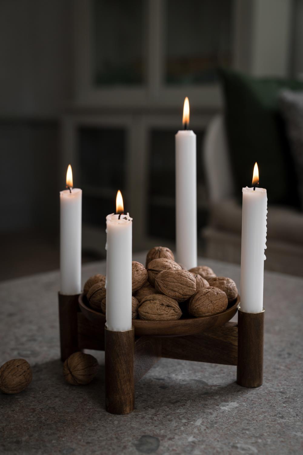 Adventslysestake, mørkt tre - Bilde 2
