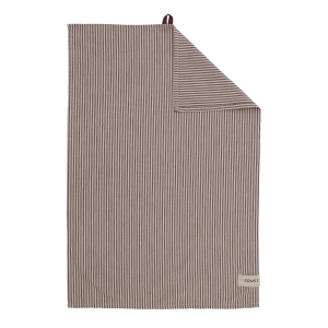 Kjøkkenhåndkle, stripete rød/beige