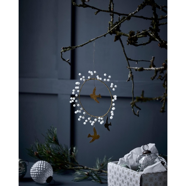 Ornament, Messing, Glassperler - Bilde 2