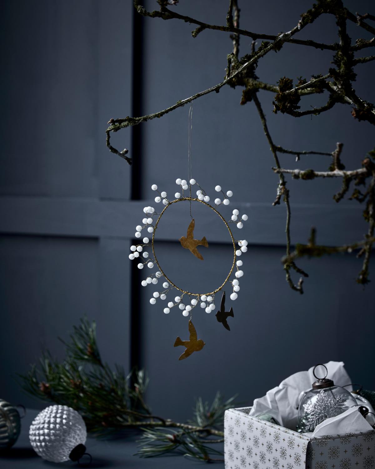Ornament, Messing, Glassperler - Bilde 2