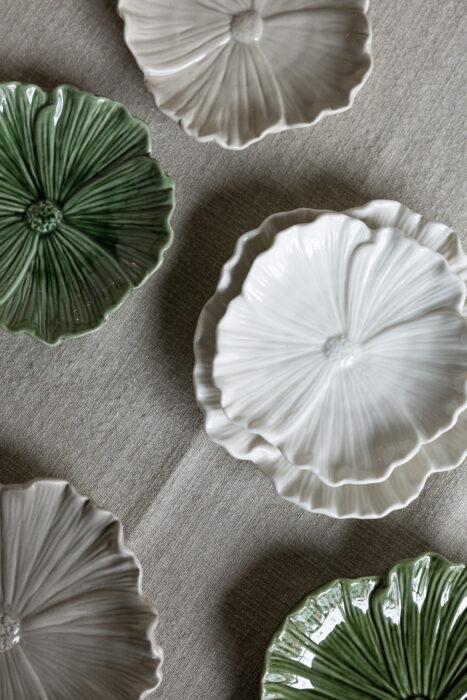 Blomst, Hvitt fat, 13 cm - Bilde 2