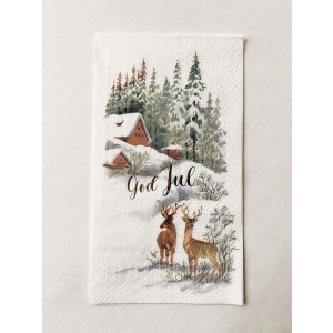 Serviett, God Jul, Hjort