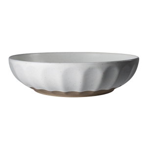 Skål, Hvit/Natur, 24x6cm