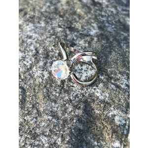 Scarf Ring, Stone, Sølv