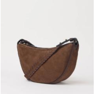 Leo, Crossbody, Chocolate Suede