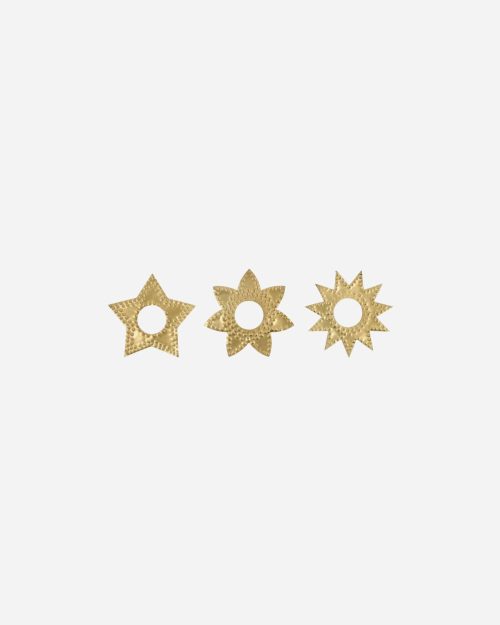 Lysringer, Star, Messingfinish, s/3