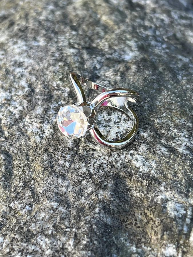 Scarf Ring, Stone, Sølv