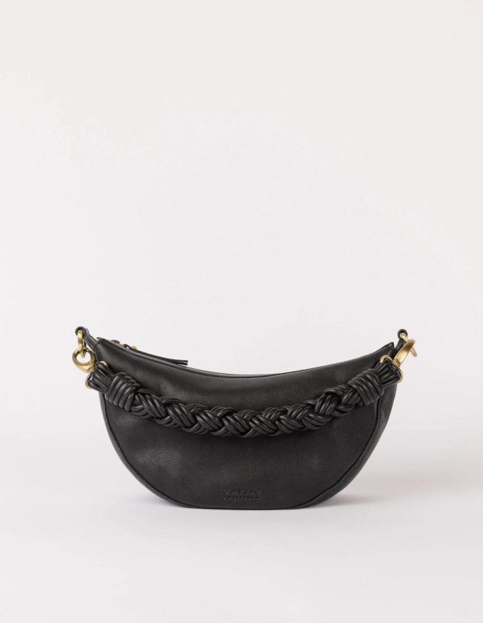 Leo, Black Soft Grain w/Twisted Handle