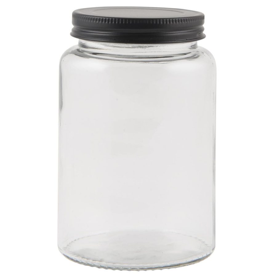 Glass Stor Sevilla, Sort Lokk, 550ml
