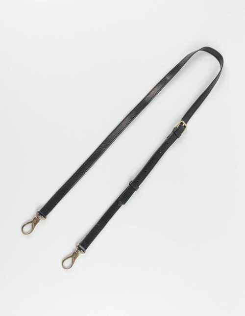 Crossbody Strap, Black Classic Leather
