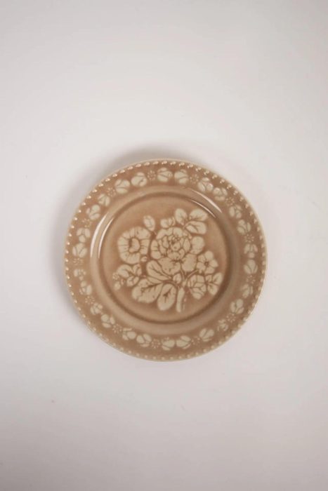 Tallerken, Rose, Beige