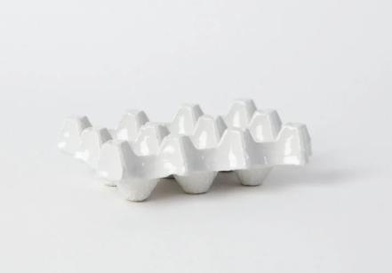 Eggform, 6 Hvit